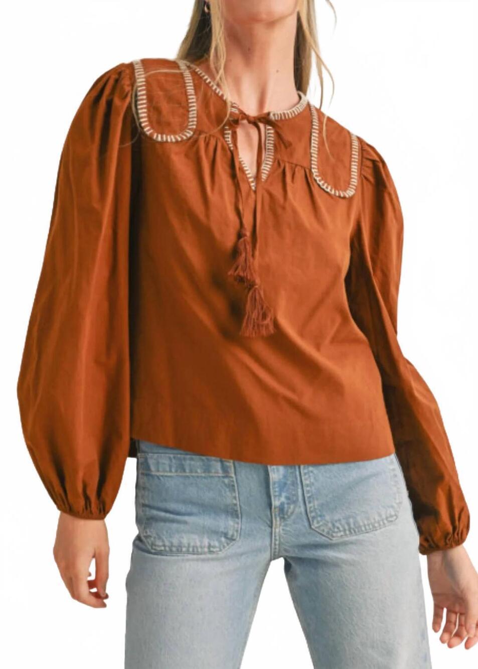 NEW &MERCI wilson top in brown